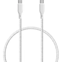 Upström Ëssentials by USB-C naar USB-C Kabel 100W 1.2m – Snelladen & Datakabel (480 Mbps) – voor iPhone, Samsung, Android & MacBook – Extra Sterk & Gerecycled