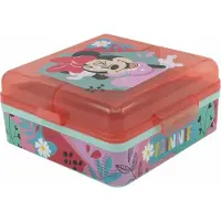 Stor LUNCHBOX MET MEERDERE VAKKEN | CUADRADA MINNIE MOUSE MUIS IS MEER MINNIE MOUSE
