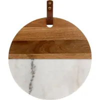 Bredemeijer - Serveerschaal en dienblad Thor marmer met hout