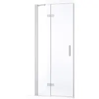 Maxaro Diamond Douchedeur 80 cm Chroom Helder glas Draaideur 200cm hoog 8mm veiligheidsglas Douchedeur | Glazen Douchedeur | Nisdeur Douche