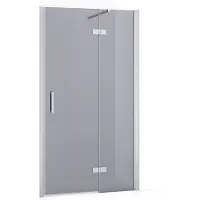 Maxaro Diamond Douchedeur 100 cm Chroom Rookglas Draaideur met Verstelbare Muurprofielen | Douchedeur | Draaideur Douche | Glazen Douchedeur