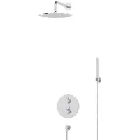 Maxaro Radius Regendouche Inbouw | Chroom 30 cm Regendouche Thermostatisch