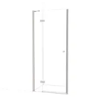 Maxaro Amber Douchedeur 80 cm Rvs Helder glas Draaideur | Douchedeur glas | Glazen Douchedeur | Nisdeur Douchewand