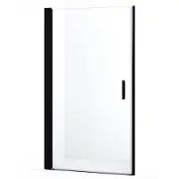 Maxaro Diamond Douchedeur 95cm Mat Zwart Helder Glas Draaideur | Douchedeur | Douchedeur Draaibaar | Douchedeur Inklapbaar