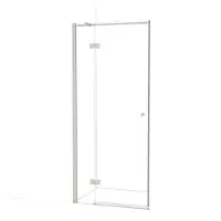 Maxaro Amber Douchedeur | 80 cm Rvs Helder glas Draaideur | Douchedeur glas | Glazen Douchedeur | Nisdeur Douchewand
