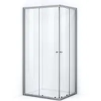 Maxaro Ruby Essence Douchecabine | 100x90 cm Chroom Helder glas Schuifdeur Rechthoek