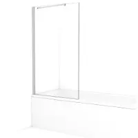 Maxaro Diamond Badwand 90cm Chroom Helder Glas 8mm Veiligheidsglas| Badwand | Badwand Glas | Badscherm | Glazen Badwand