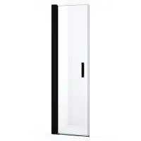 Maxaro Diamond Douchedeur 55cm Mat Zwart Helder Glas Draaideur 200cm Hoog 8mm Veiligheidsglas Douchedeur | Glazen Douchedeur | Nisdeur Douche