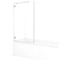 Maxaro Diamond Badwand 85cm Chroom Helder Glas | Badwand | Badwand Glas | Badscherm | Glazen Badwand