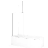 Maxaro Diamond Badwand 85cm Chroom Helder Glas | Badwand | Badwand Glas | Badscherm | Glazen Badwand