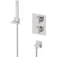 Maxaro Cubic inbouw douchekranenset | Chroom Thermostaatkraan met handdouche 1 stand
