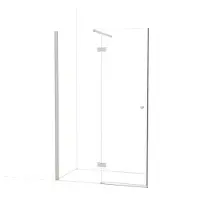 Maxaro Amber Douchedeur 120 cm Rvs Helder glas Draaideur | Douchedeur glas | Glazen Douchedeur | Nisdeur Douche