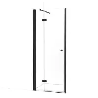 Maxaro Amber Douchedeur | 85 cm Mat zwart Helder glas Draaideur | Douchedeur glas | Glazen Douchedeur | Nisdeur Douchewand