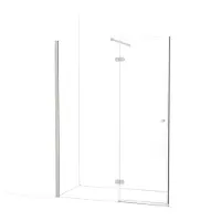 Maxaro Amber Douchedeur 150cm Rvs Helder Glas Draaideur | Douchedeur glas | Glazen Douchedeur | Nisdeur Douchewand