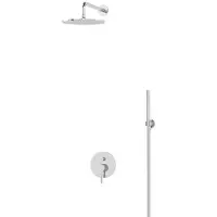Maxaro Radius Regendouche Inbouw | Chroom 25 cm Regendouche Eéngreeps