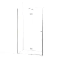 Maxaro Amber Douchedeur 120cm Rvs Helder Glas Draaideur | Douchedeur glas | Glazen Douchedeur | Nisdeur Douche