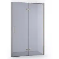 Maxaro Diamond Douchedeur 120cm Rvs Rookglas Draaideur 200cm Hoog | Douchedeur | Draaideur Douche | Glazen Douchedeur