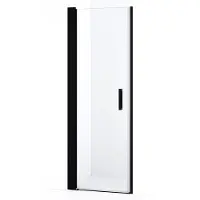 Maxaro Zwarte Douchedeur 65cm Mat Zwart 8mm Glas Draaideur 200cm Hoog Verstelbaar Douchedeur | Glazen Douchedeur | Nisdeur Douche