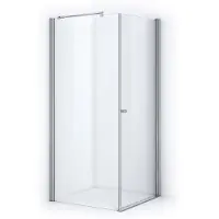 Maxaro Zircon Essence Douchecabine | 100x100 cm Chroom Helder glas Draaideur Vierkant