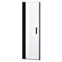 Maxaro Diamond Douchedeur 60cm Mat Zwart Helder Glas Draaideur 200cm Hoog 8mm Veiligheidsglas Douchedeur | Glazen Douchedeur | Nisdeur Douche