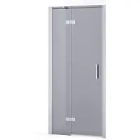 Maxaro Diamond Douchedeur 80cm Chroom Rookglas Draaideur | 200cm Hoog, 8mm Veiligheidsglas | Douchedeur | Douchedeur Draaibaar | Douchedeur op maat