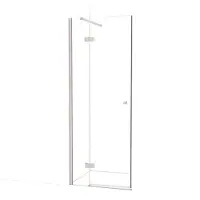 Maxaro Amber Douchedeur | 80 cm Rvs Helder glas Draaideur | Douchedeur glas | Glazen Douchedeur | Nisdeur Douchewand