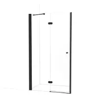 Maxaro Amber Douchedeur | 135 cm Mat zwart Helder glas Draaideur | Douchedeur glas | Glazen Douchedeur | Nisdeur Douchewand