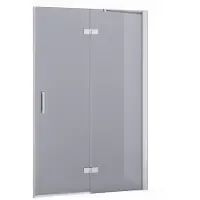 Maxaro Diamond Douchedeur 120cm Chroom Rookglas Draaideur 200cm Hoog 8mm Veiligheidsglas | Douchedeur | Draaideur Douche | Glazen Douchedeur