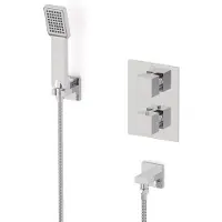 Maxaro Cubic inbouw douchekranenset | Chroom Thermostaatkraan met handdouche 1 stand