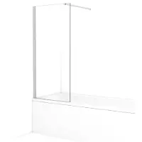 Maxaro Diamond Badwand 70cm Chroom Helder Glas | Badwand | Badwand Glas | Badscherm | Glazen Badwand