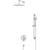 Maxaro Radius Regendouche Inbouw | Chroom 30 cm Regendouche Eéngreeps