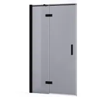 Maxaro Diamond Douchedeur | 100 cm Mat zwart Rookglas Draaideur | Douchedeur | Douchedeur Draaibaar | Douchedeur op maat