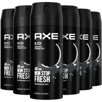 Axe Black Deodorant spray - 6 x 150 ml - Voordeelverpakking