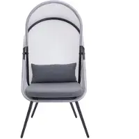 Shumee TUINSTOEL TUINSTOEL voor terras balkon stevig comfortabel kussen