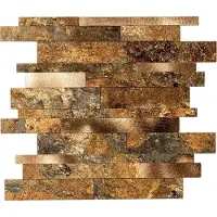 BES LED Zelfklevende Mozaïek Tegel - Afimera Wildverband - Taupe Natuursteen - 303x298x4mm