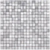 BES LED Zelfklevende Mozaïek Tegel - Afimera Mini Blokjes - Geborsteld Zilver - 265x265x4mm