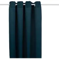 Atmosphera Verduisteringsgordijn 135x240cm - Gordijnen kant en klaar met haakjes ringen - Egeïsch Blauw