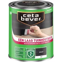 Cetabever Een Laag Tuinbeits - Zwart - 0,75L