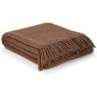 Most - Wollen bouclé plaid Paris - 80% wol - 140 x 200 cm - bruin