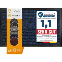 Karat Dura Deurmat - Robuust & Duurzaam - In vele Maten en Kleuren - Antislip Schoonloopmat - Voor Binnen en Buiten - Blauw - 40 x 60 cm
