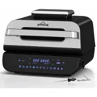 Homelux luxe airfryer - 2-in-1 Grill & Hetelucht Friteuse - Smart - 5.9 LITER - temperatuursensor 60 minuten timer - 12 voorgeprogrammeerde programma's