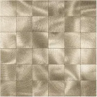 BES LED Zelfklevende Mozaïek Tegel - Afimera Grote Blokken XL - Geborsteld Goud - 305x305x4mm