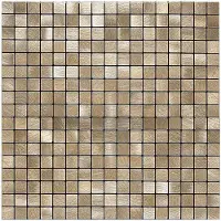 BES LED Zelfklevende Mozaïek Tegel - Afimera Mini Blokjes - Geborsteld Brons - 265x265x4mm