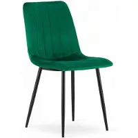 Leobert Fauteuil - - Lava - Donkergroen fluweel - 43 x 51 x 90 cm