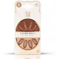 Sosu Salon Nagels in Seconden Chocolate Glazed incl. lijm 24 stuks