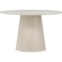 Ebuy24 Lanzo eetkamertafel Ø120cm beige.