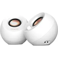 Creative Labs - Pebble Pro Stereo Speakers, White