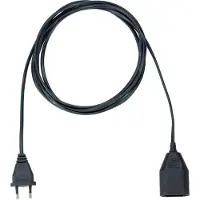 Bachmann 233.186 Stroom Verlengkabel 2.5 A Zwart 5 m