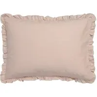 Vandyck kussensloop ruches (roze) (60x70 cm)