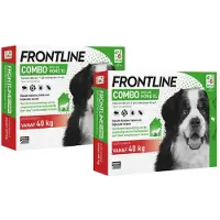 Frontline 2x Combo Spot On Anti Vlooien en Teken Druppels Hond vanaf 40 kg 6 pipetten